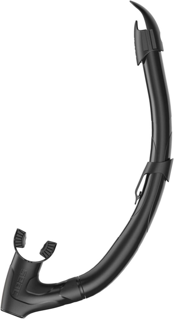 Tuba de plongée SEAC Fast WV avec valve de vidange et embout ergonomique en silicone pour adultes