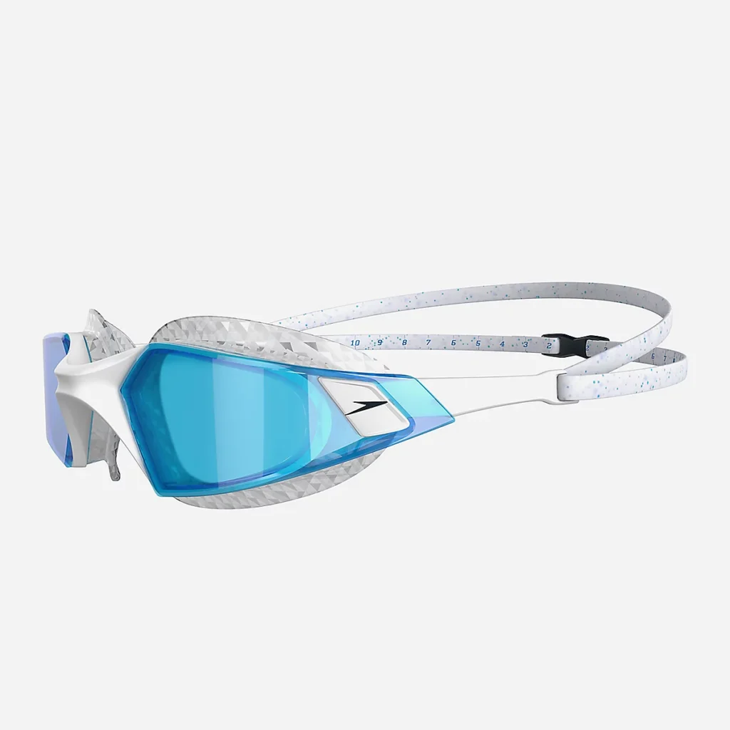 Lunettes de natation Speedo Aquapulse Pro adulte, verres bleus teintés, sangle IQfit™