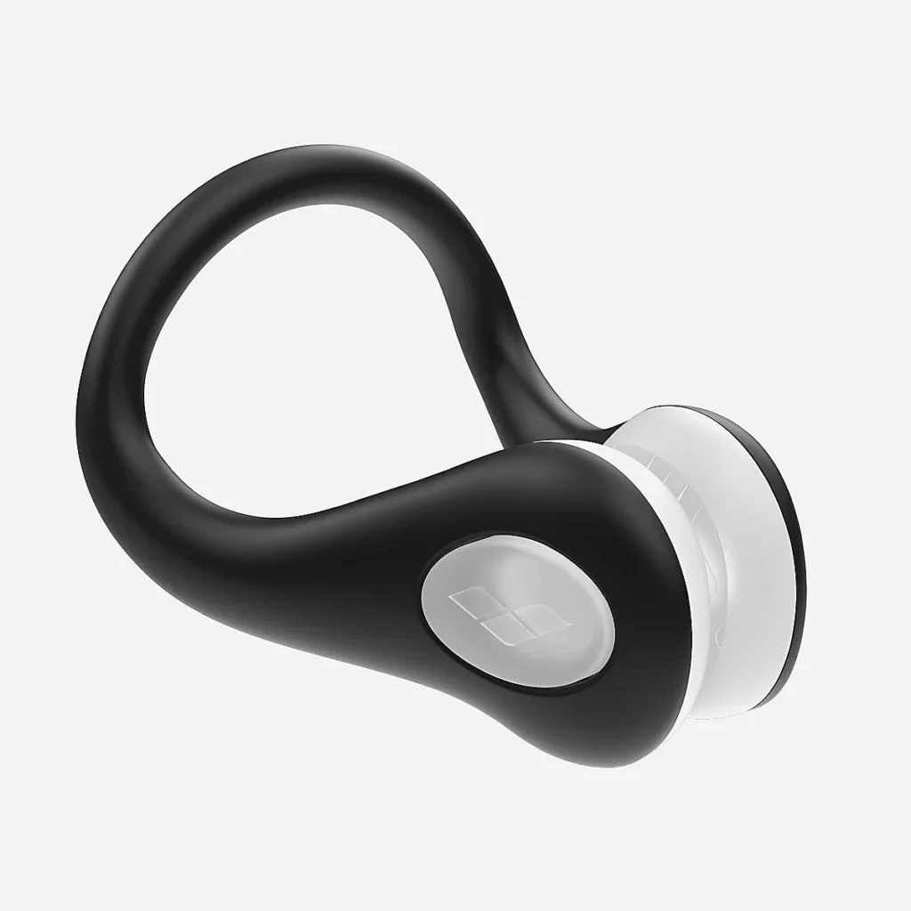 Pince‑nez Arena noir avec coussinets doux ergonomiques pour la natation