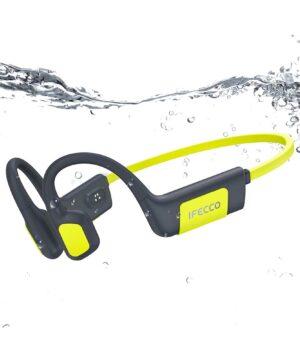 IFECCO Casque Conduction Osseuse Natation MP3 32 Go Bluetooth 5.4 Étanche IP68
