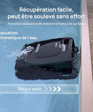 Beatbot AquaSense 2 Pro – Robot piscine 5-en-1 sans fil, 11h autonomie, 360 m²