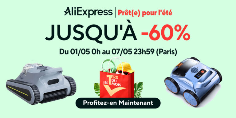 Lire la suite à propos de l’article Robot piscine Seauto SAT 40 (2026) : 4 h d’autonomie et une énorme promo AliExpress à ne pas rater