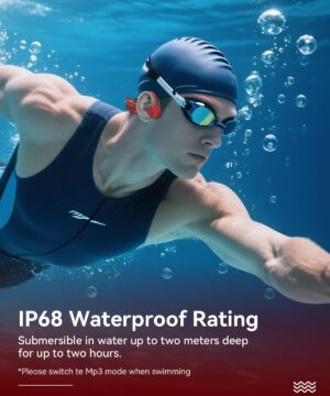 Casque conduction osseuse Wantek natation IP68 Bluetooth + MP3 32 Go